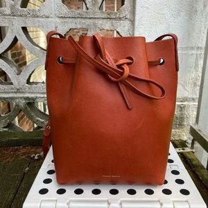 Mansur Gavriel mini bucket bag brandy avion